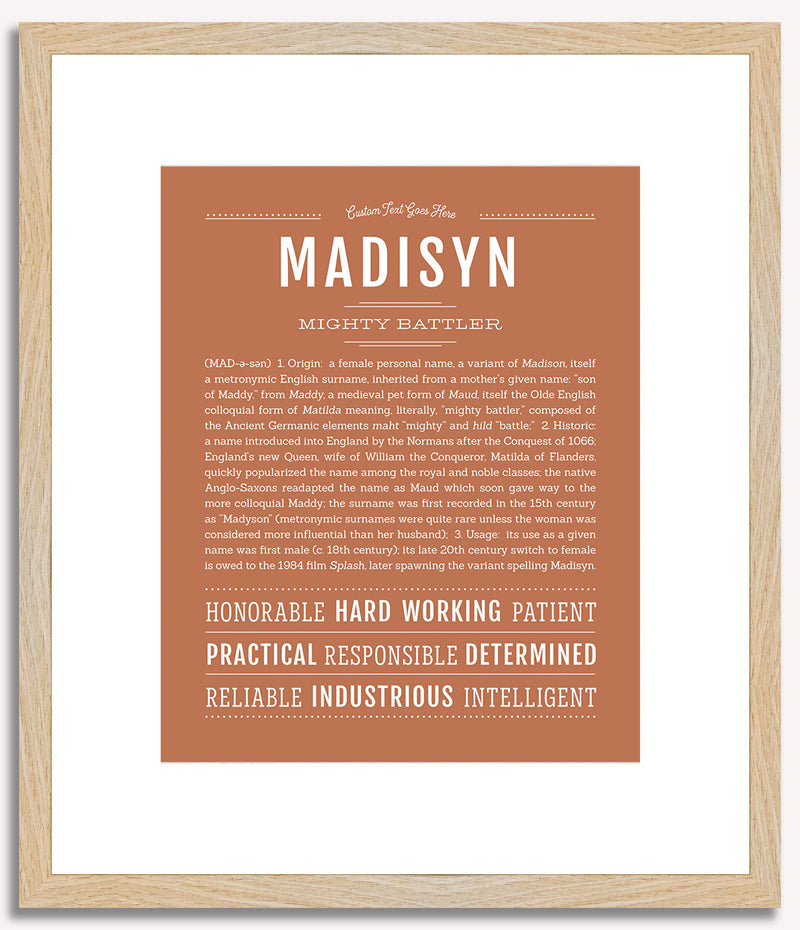 Madisyn | Name Art Print