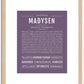 Madysen | Name Art Print