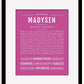 Frame Options | Dark Pink | Black Frame, Matted