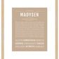 Madysen | Name Art Print