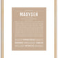 Madysen | Name Art Print