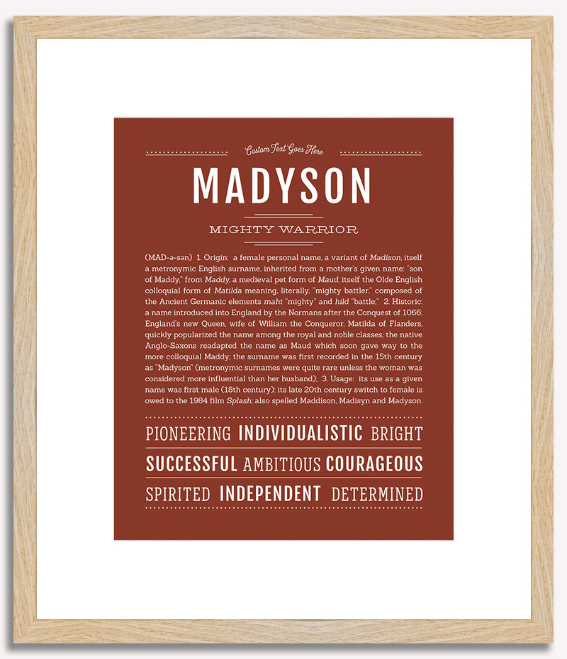 Madyson | Name Art Print