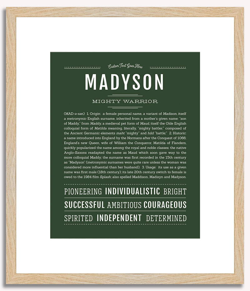 Madyson | Name Art Print