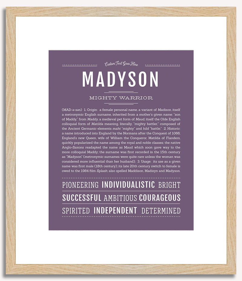 Madyson | Name Art Print