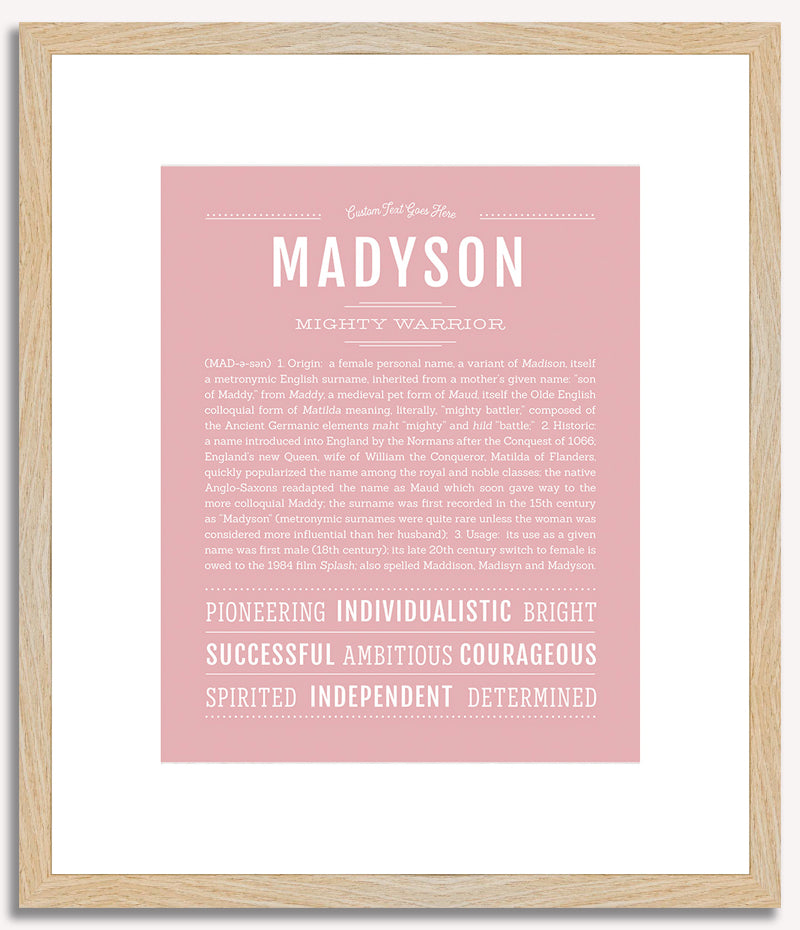 Madyson | Name Art Print