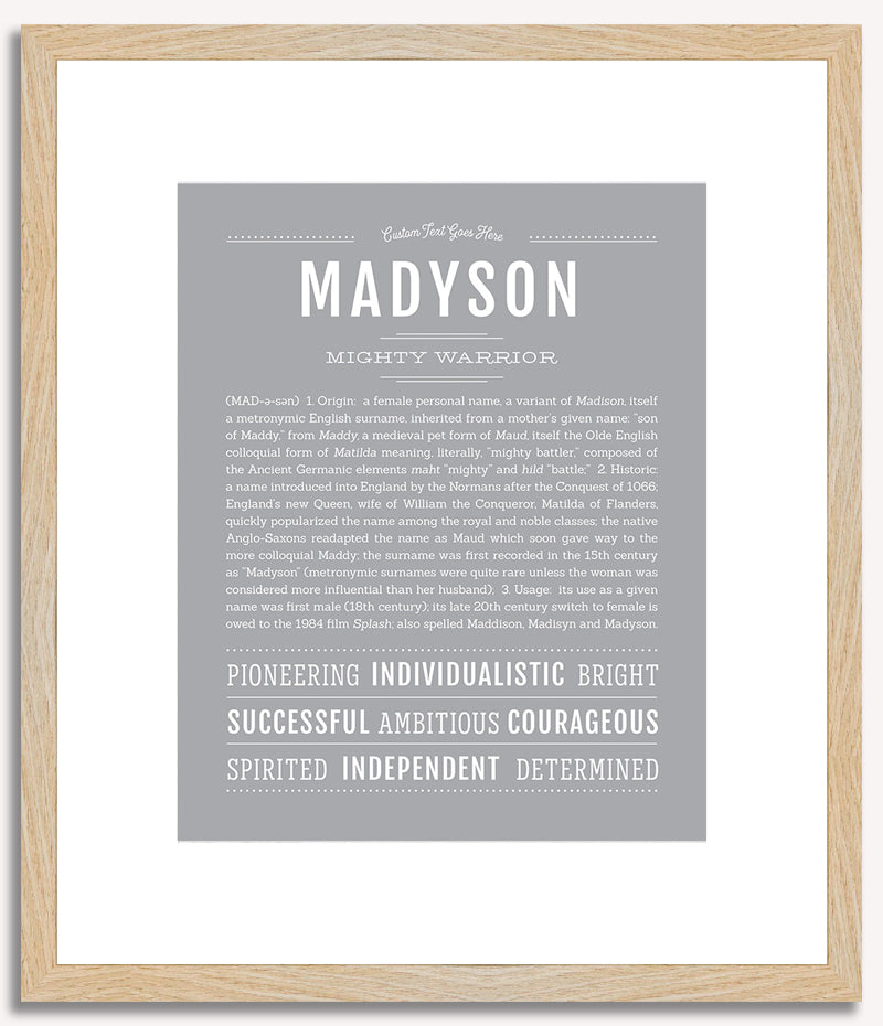 Madyson | Name Art Print