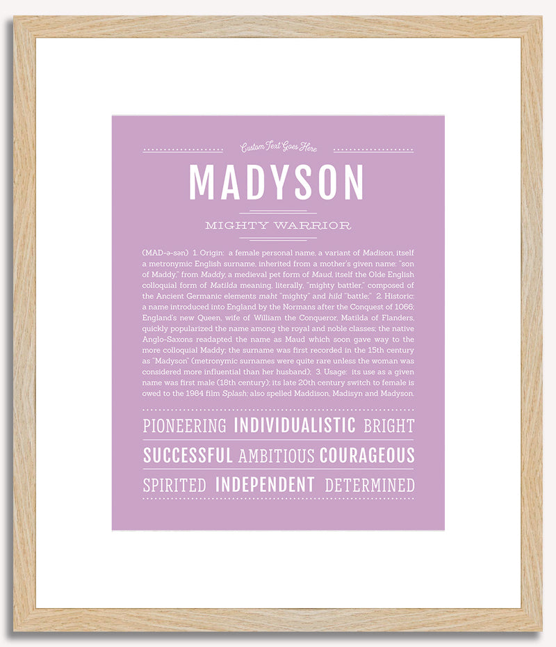 Madyson | Name Art Print