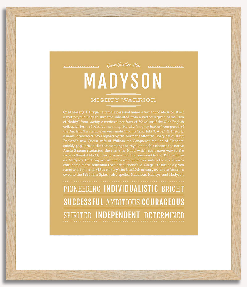 Madyson | Name Art Print