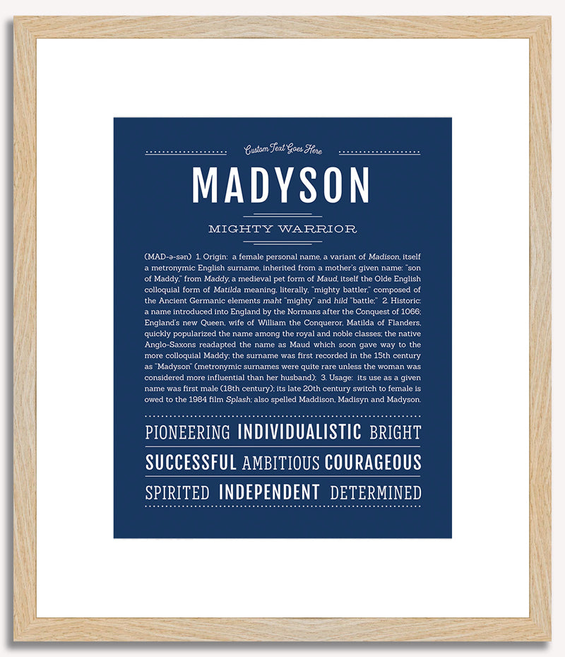 Madyson | Name Art Print