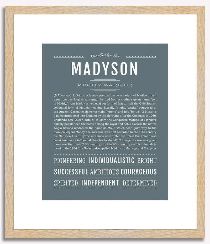 Madyson | Name Art Print