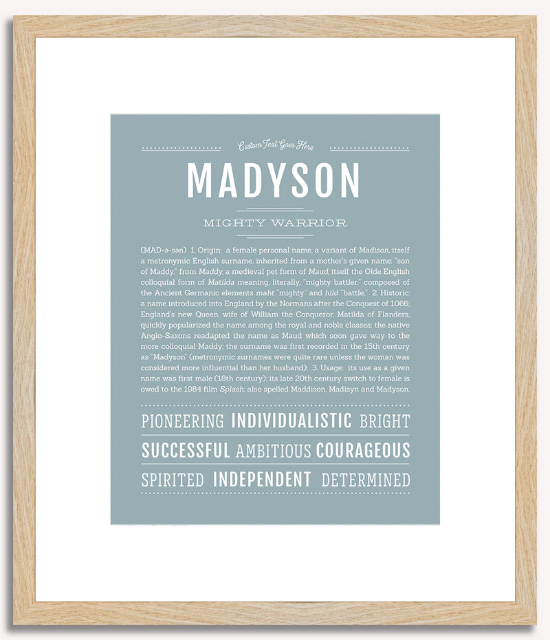 Madyson | Name Art Print