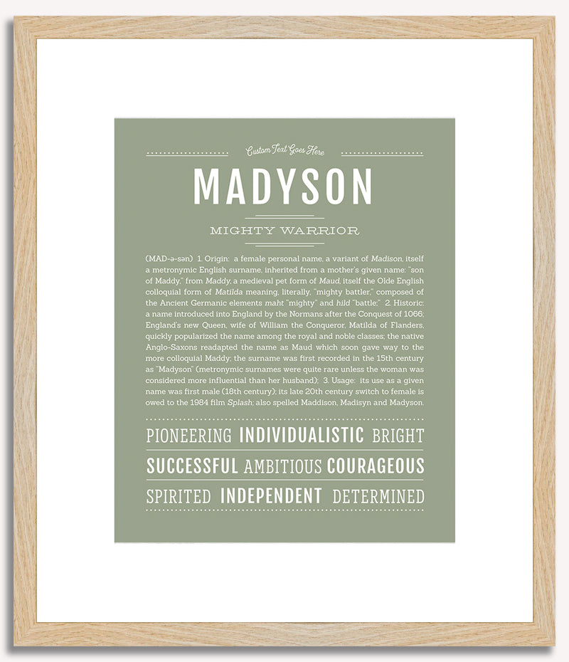 Madyson | Name Art Print