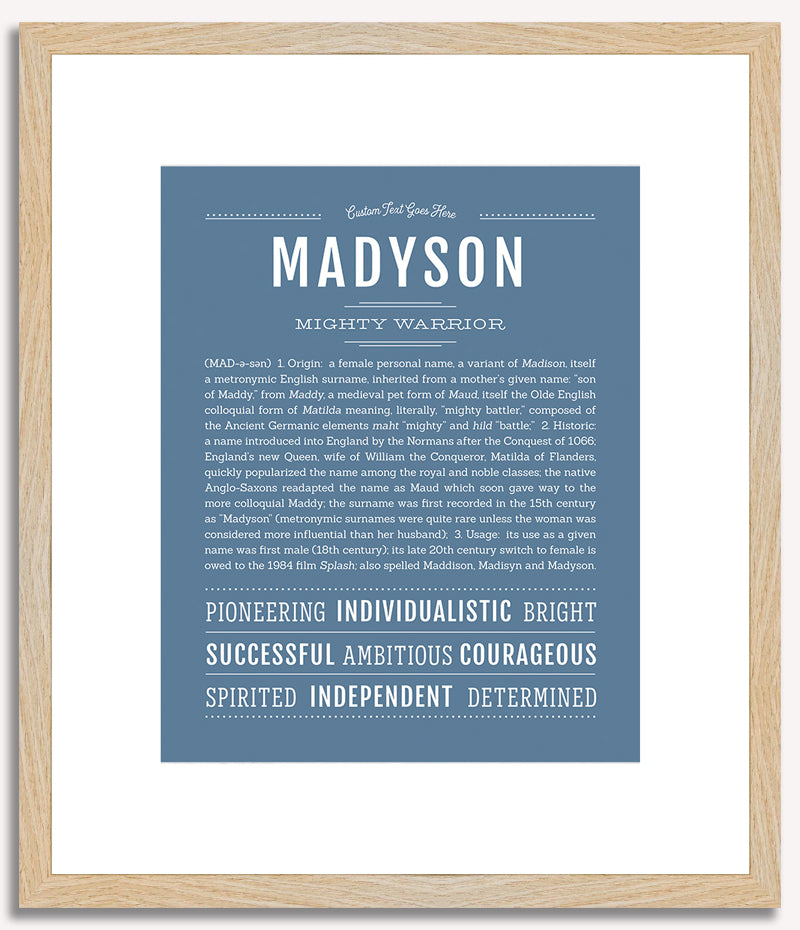 Madyson | Name Art Print