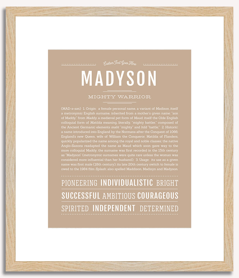 Madyson | Name Art Print