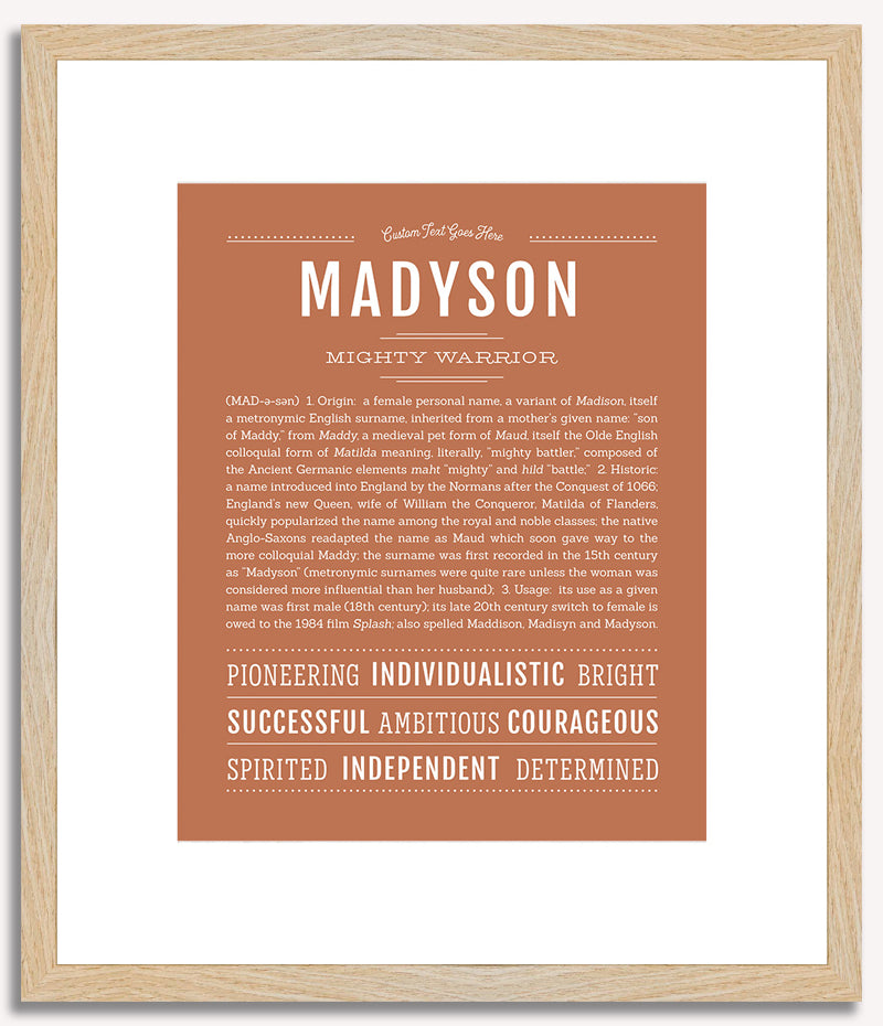 Madyson | Name Art Print