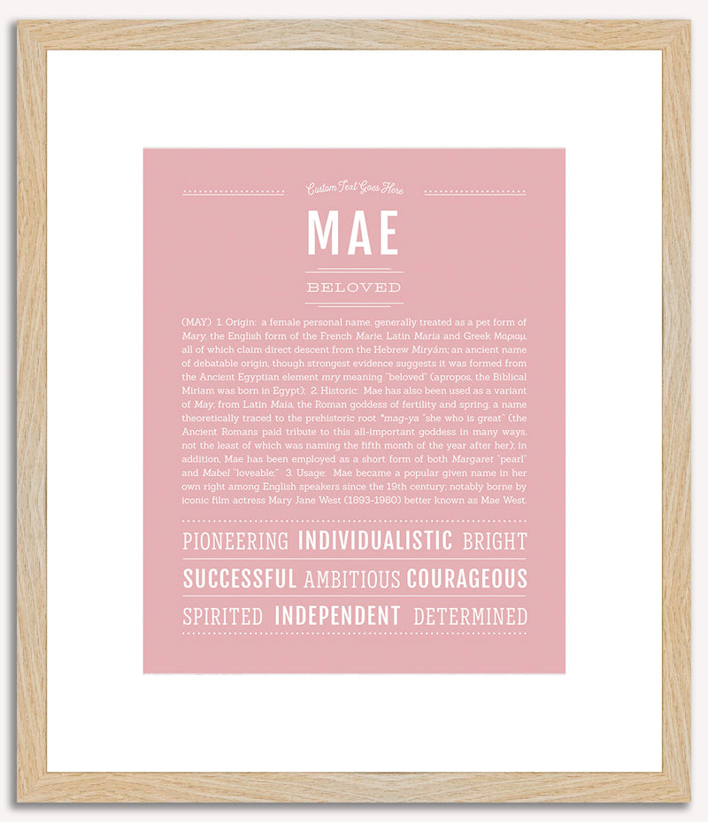 Mae | Name Art Print