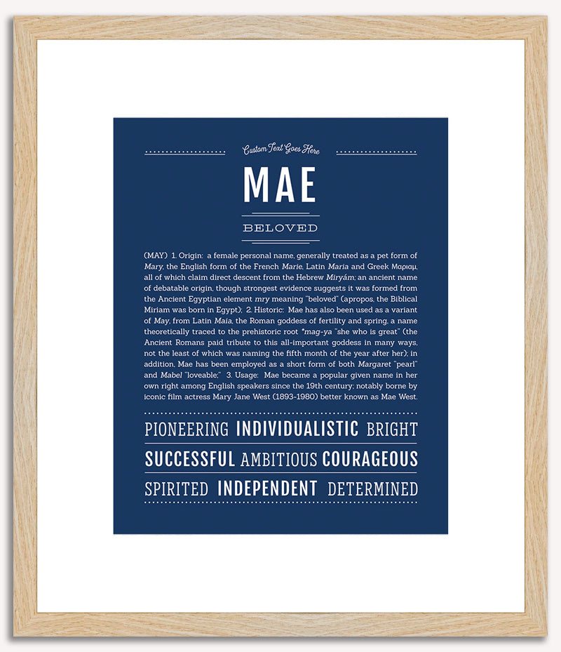 Mae | Name Art Print