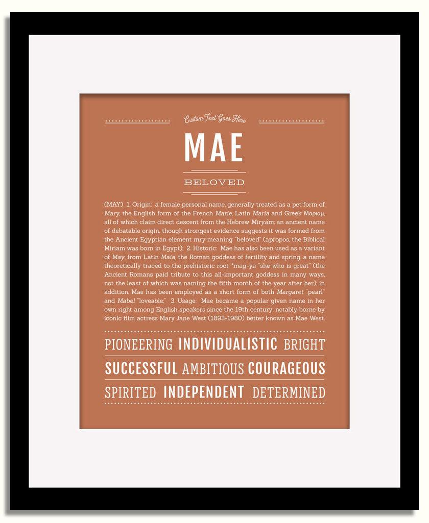 Frame Options | Terra Cotta | Black Frame, Matted