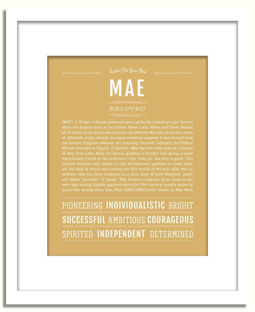 Frame Options | Matte Gold | White Frame, Matted