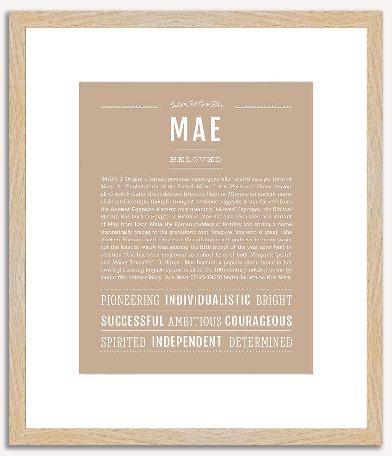 Mae | Name Art Print