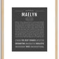 Maelyn | Name Art Print