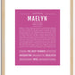 Maelyn | Name Art Print