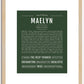 Maelyn | Name Art Print