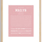 Maelyn | Name Art Print