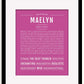 Frame Options | Dark Pink | Black Frame, Matted