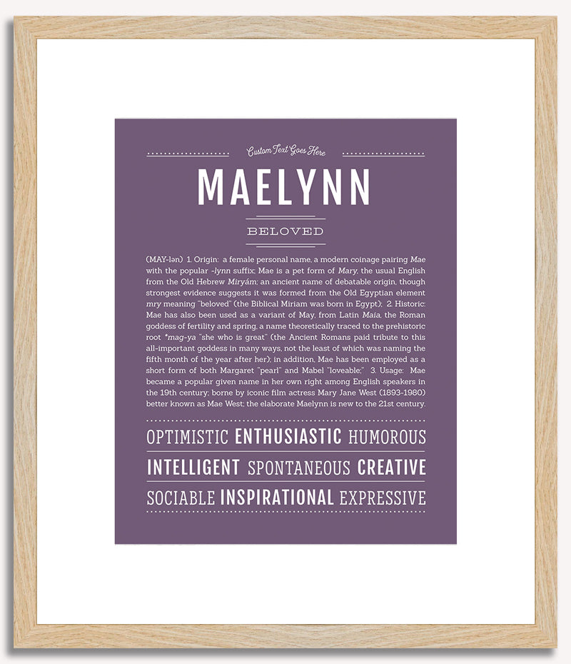 Maelynn | Name Art Print