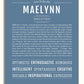 Maelynn Maelynn Personalized Name Meaning Art Prints – Name Stories