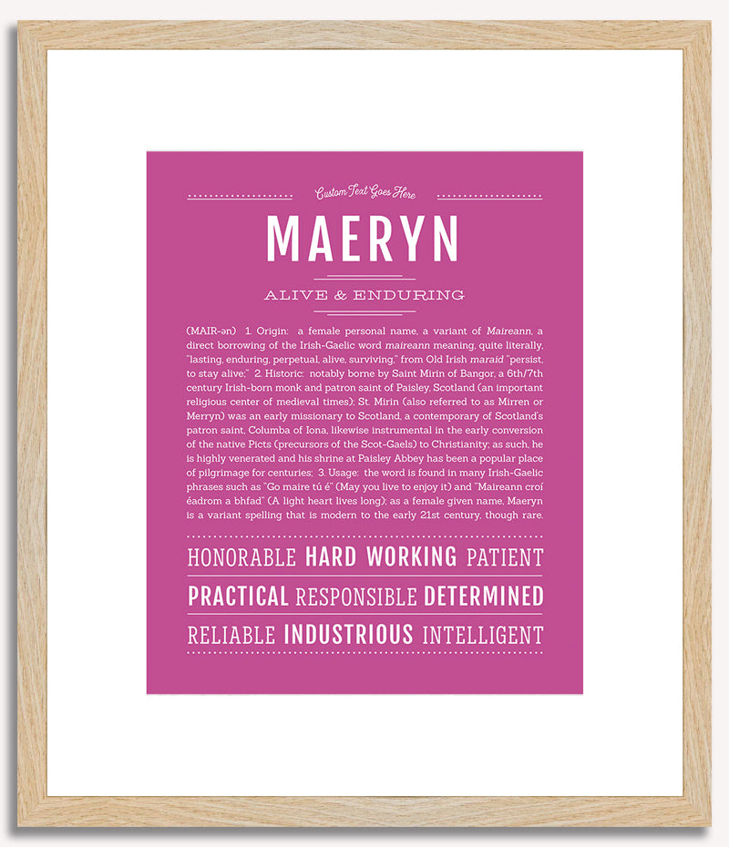 Maeryn | Name Art Print