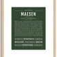 Maesen | Name Art Print