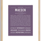 Maesen | Name Art Print