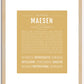 Maesen | Name Art Print