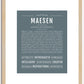 Maesen | Name Art Print