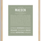 Maesen | Name Art Print