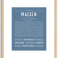 Maesen | Name Art Print