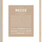 Maesen | Name Art Print