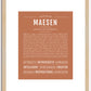 Maesen | Name Art Print