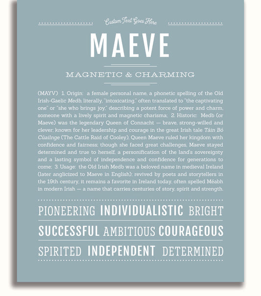 Frame Options | Powder Blue | White Frame, Matted