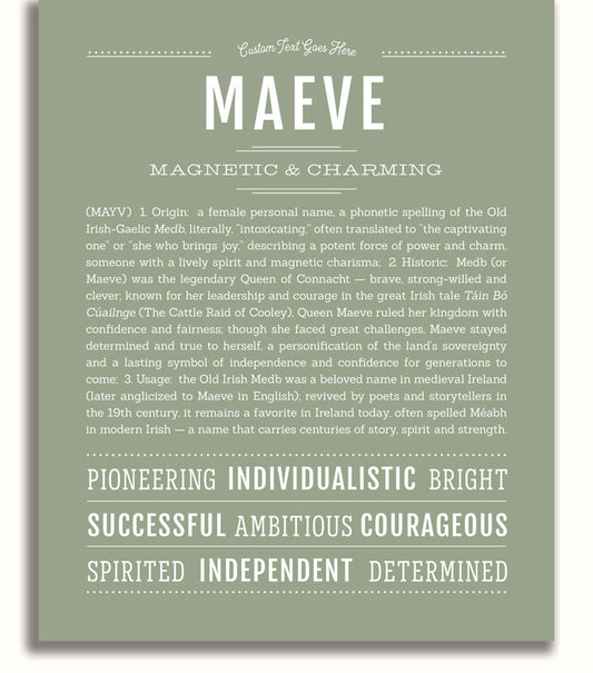 Frame Options | Sage | White Frame, Matted