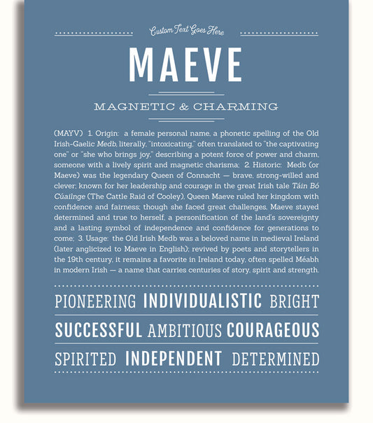 Frame Options | Steele Blue | White Frame, Matted