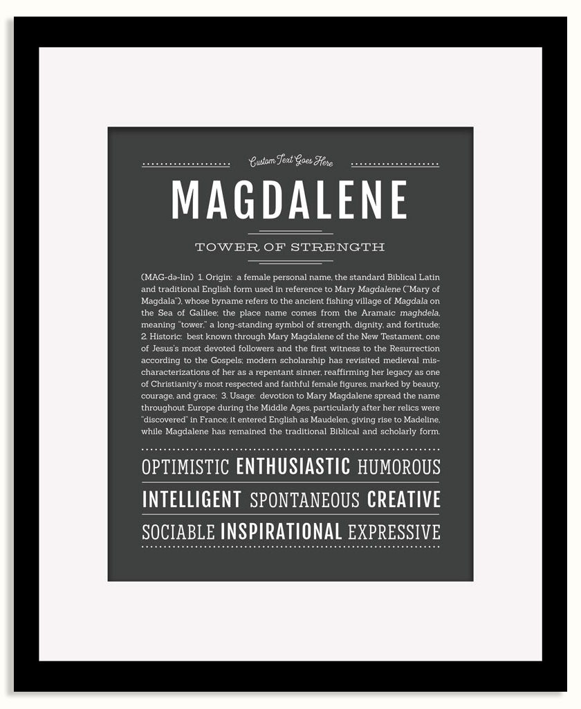 Frame Options | Charcoal Gray | Maple Frame, Matted