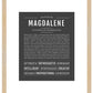 Magdalene | Name Art Print