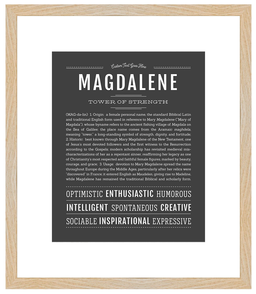 Magdalene | Name Art Print