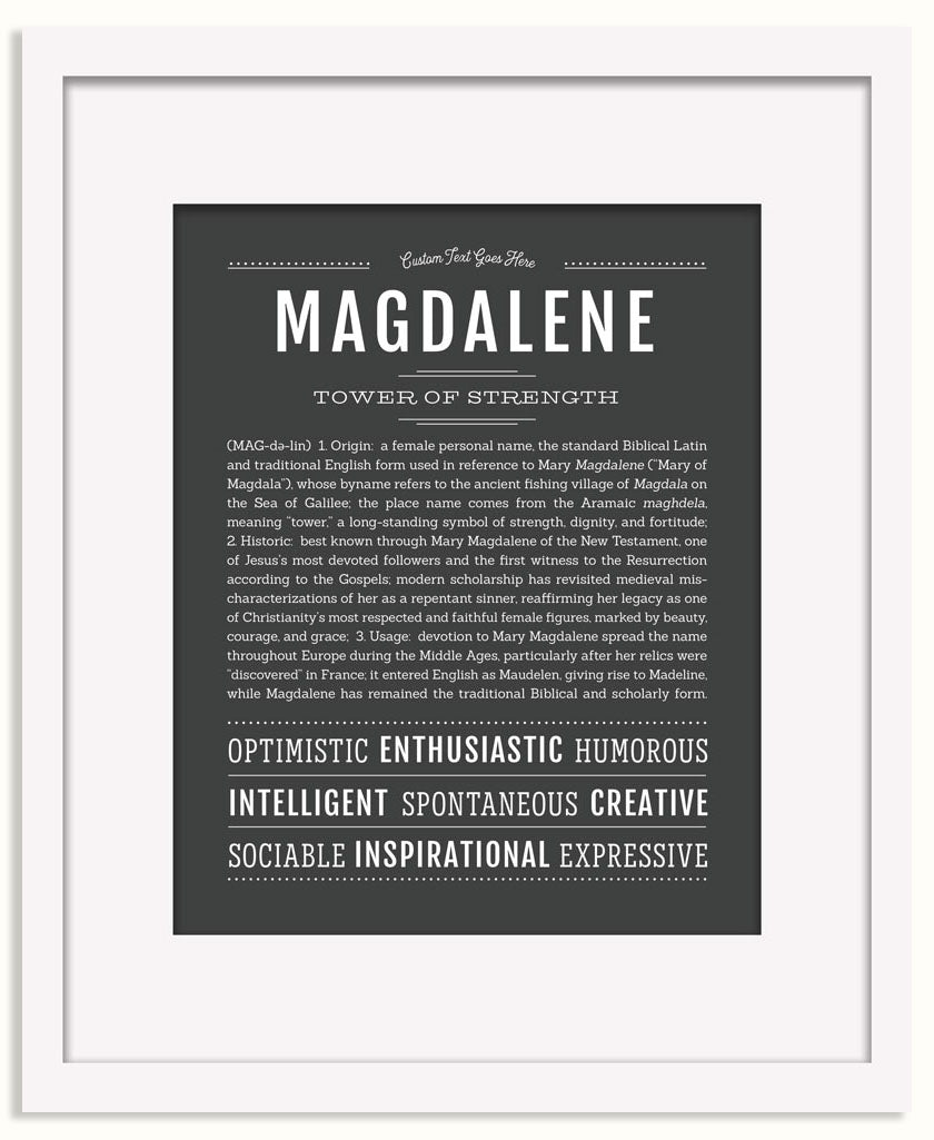 Frame Options | Charcoal Gray | Black Frame, Matted