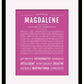 Frame Options | Dark Pink | Maple Frame, Matted