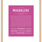 Magdalene | Name Art Print