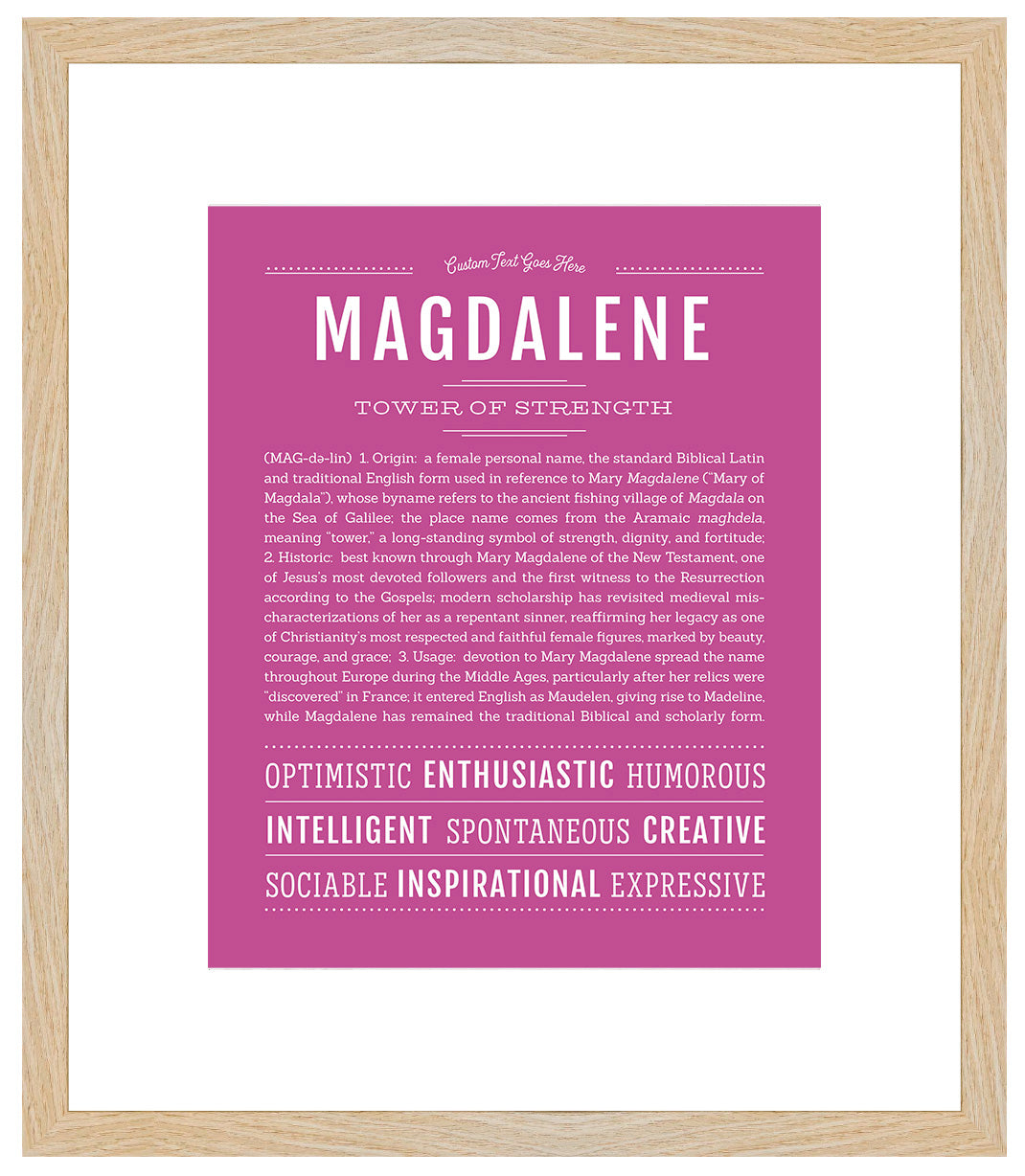 Magdalene | Name Art Print